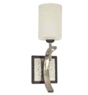 LED 12V - SATIN NICKEL/BLACK WALL LIGHT, WITH SWITCH