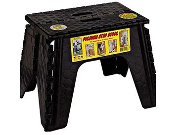 12&quot; E-Z FOLDZ STEP STOOL, Color: White (103-6WH) 500126