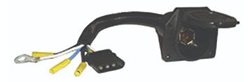 4-WAY FLAT PLUG TO 7-WAY SOCKET