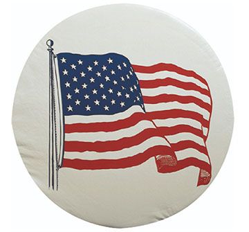 SPARE TIRE COVER - U.S. FLAG