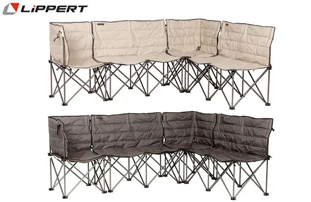 CAMPFIRE FOLDING SECTIONAL COUCH  (LIPPERT), Color: Sand (2022120589) 040565