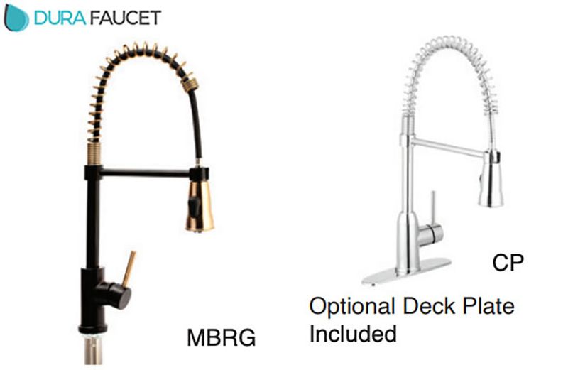 COIL SPRING PULL-DOWN KITCHEN FAUCET