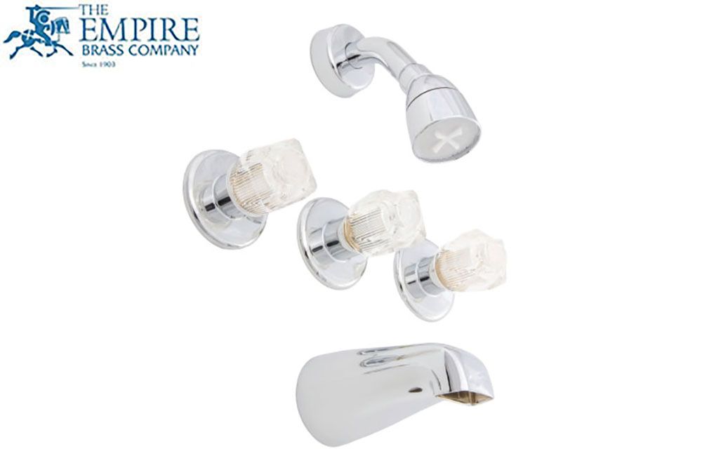 FAUCET - 3-HANDLE TUB &amp; SHOWER