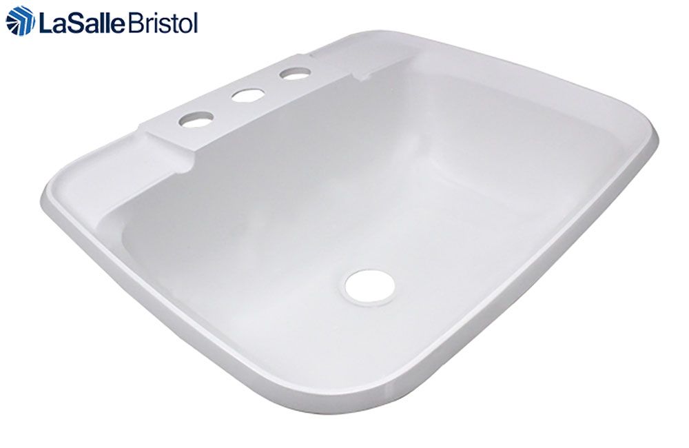 SINK - LAVATORY RECTANGLE  (17&quot; x 20&quot;) PLASTIC, Color/Qty: White 25-1010