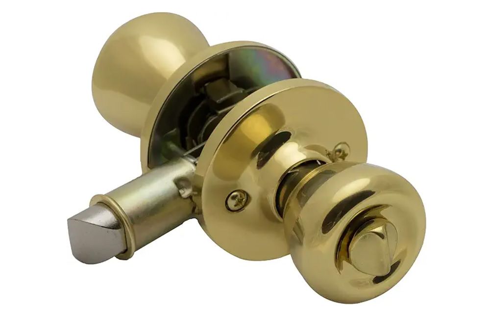 INTERIOR PRIVACY HANDLE (Locking), Color: Brass 11-1005