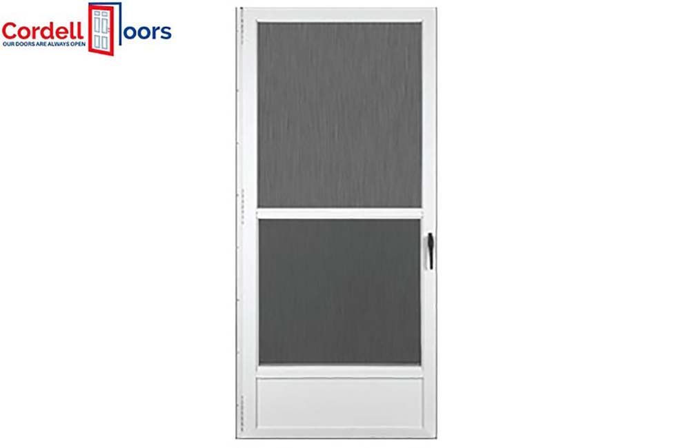 STORM DOOR - SELF STORING