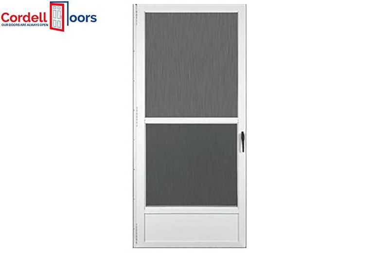STORM DOOR - SELF STORING