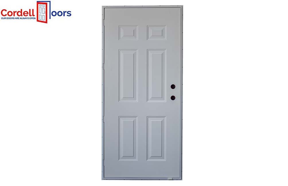 OUTSWING DOOR - 6 PANEL, Window: 30 x 72 (LH) 23072L6