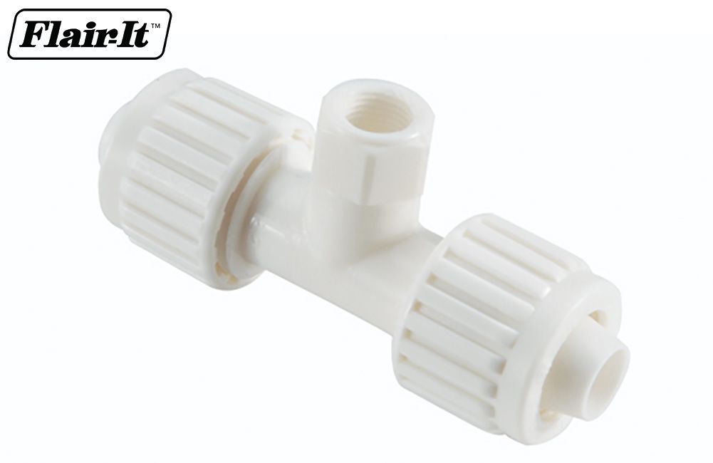 FITTING - ICE MAKER, Size: Tee (1/2&quot; x 1/2&quot; x 1/8&quot; FPT) 06834