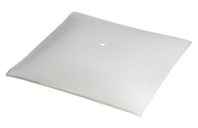 12" SQUARE GLASS LIGHT SHADE - WHITE