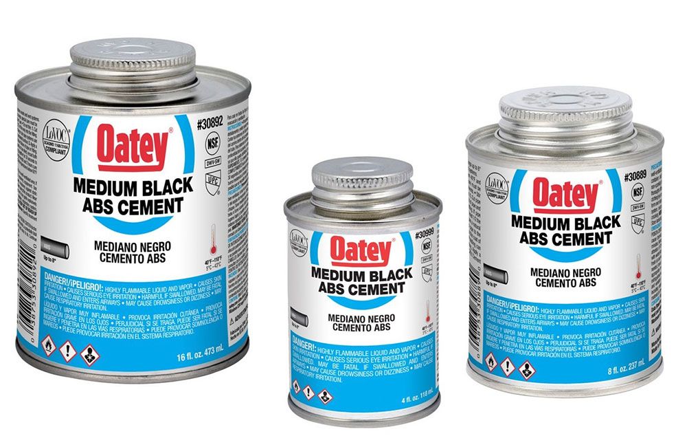 CEMENT - ABS  BLACK, Mfg/Size: Oatey ( 4 oz.)	112619