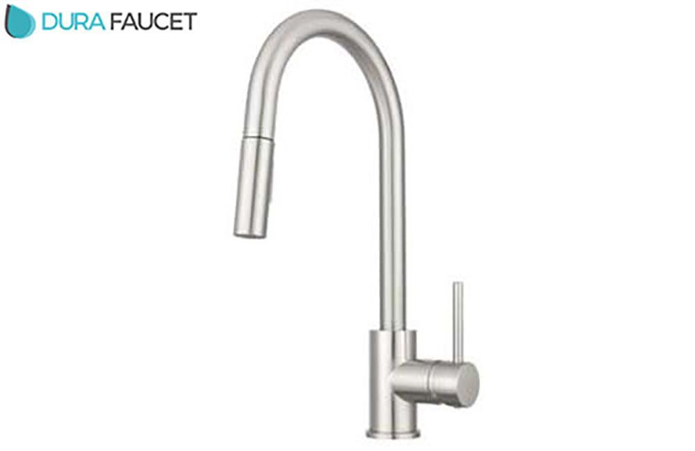 STREAMLINE PULL-DOWN KITCHEN FAUCET, Color/Finish: Satin Nickel (DF-MK530SLK-SN) 680630