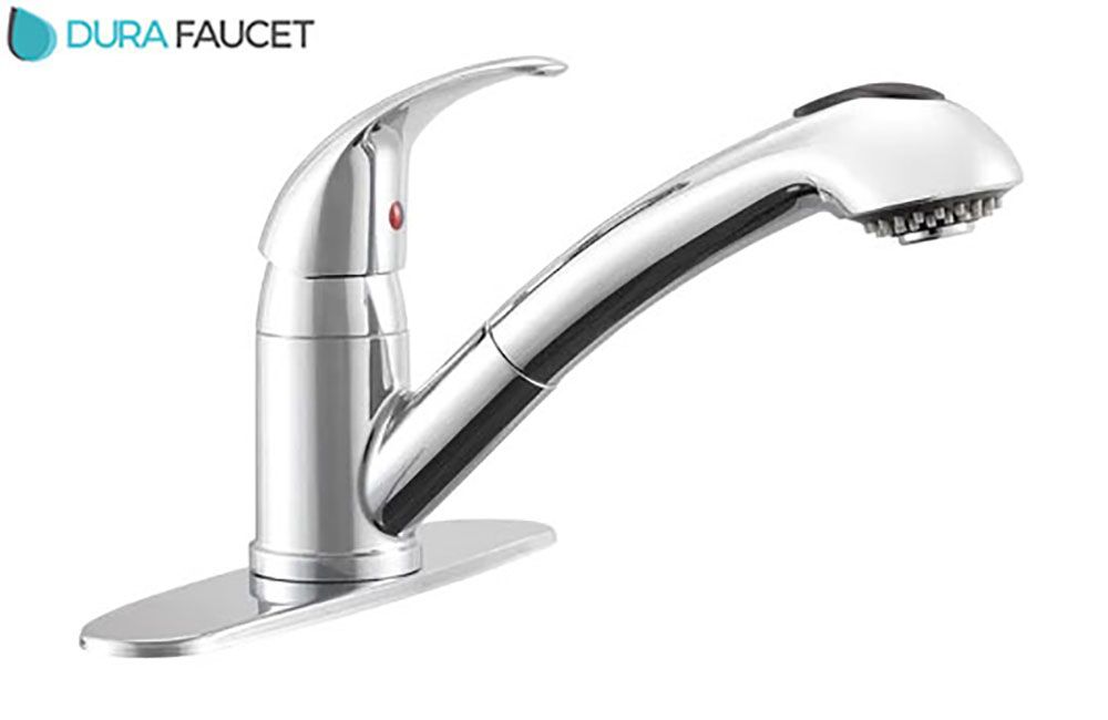 DESIGNER PULL-OUT KITCHEN FAUCET, Color/Finish: Chrome (DF-NMK852-CP) 680558
