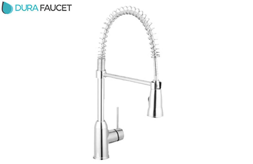 COIL SPRING PULL-DOWN KITCHEN FAUCET, Color/Finish: Brushed Satin Nickel (DF-MK504SLK-SN) 680822