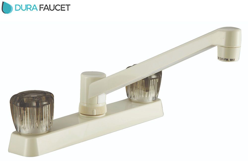 TWO HANDLE NON-METALLIC KITCHEN FAUCET, Color/Finish: Bisque (DF-PK600S-BQ) 680448