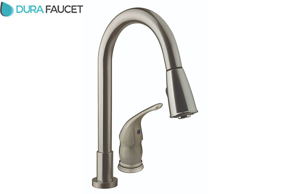 PULL-DOWN KITCHEN FAUCET, Color/Finish: Satin Nickel (DF-NMK503-SN) 680408