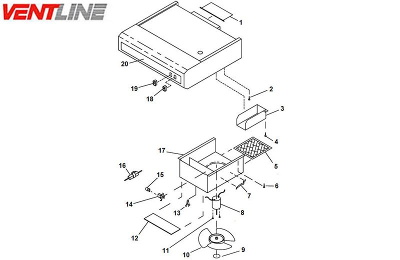 B SERIES RANGE HOOD - HORIZONTAL EXHAUST