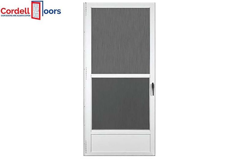 STORM DOOR - SELF STORING