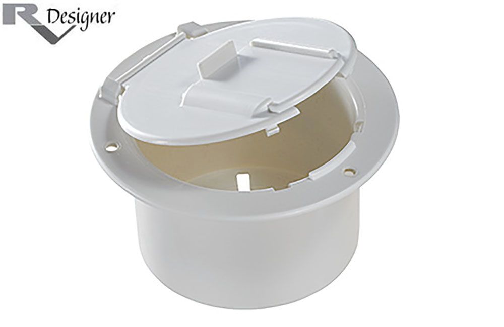 ELECTRICAL CABLE HATCH &amp; REPLACEMENT LIDS, Color: Polar White (B130) 220048
