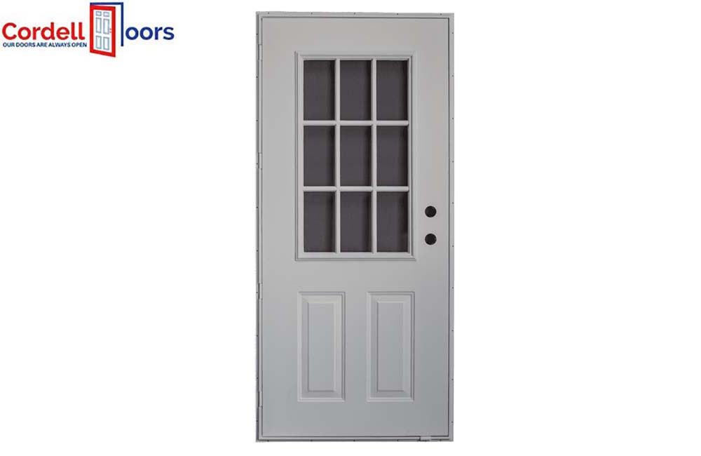 OUTSWING DOOR - 9-LITE, Window: 30 x 72 (LH) 23072LN