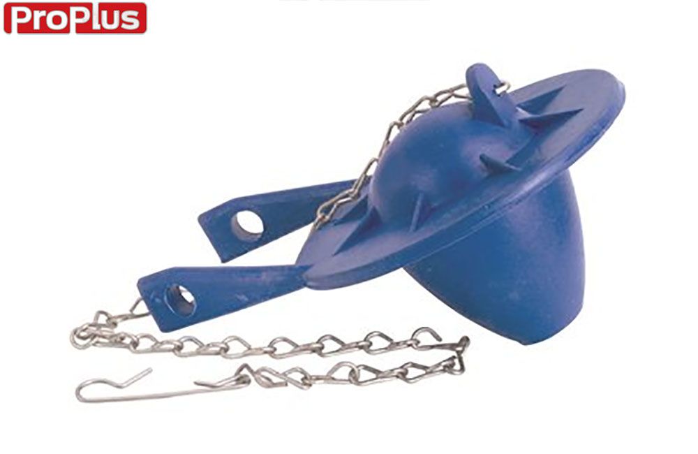 UNIVERSAL BLUE FLAPPER w/STAINLESS STEEL CHAIN