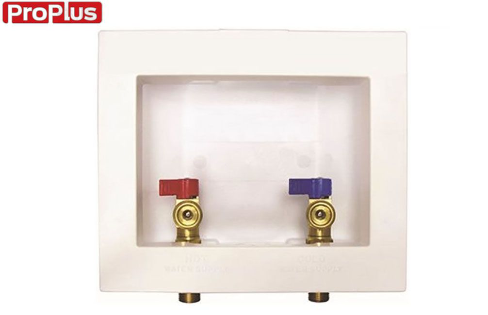 WASHER OUTLET BOX WITH VALVES