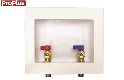 WASHER OUTLET BOX WITH VALVES