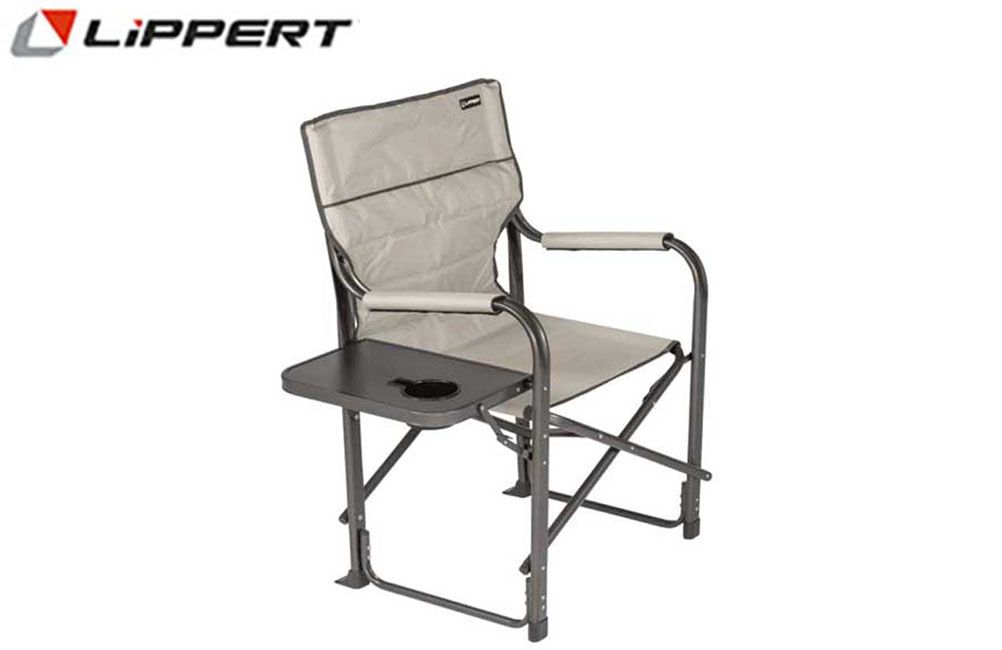 SCOUT PLUS DIRECTOR CHAIR w/SIDE TABLE (Lippert), Color: Sand 2021123282