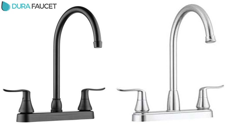 ELEGANT J-SPOUT KITCHEN FAUCET