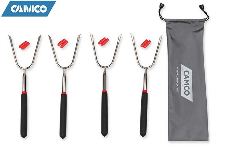 TELESCOPING ROASTING FORKS