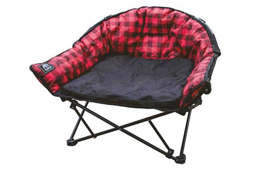 LAZY BEAR DOG BED, Color: Red Plaid (844-KM-DG-RPB)