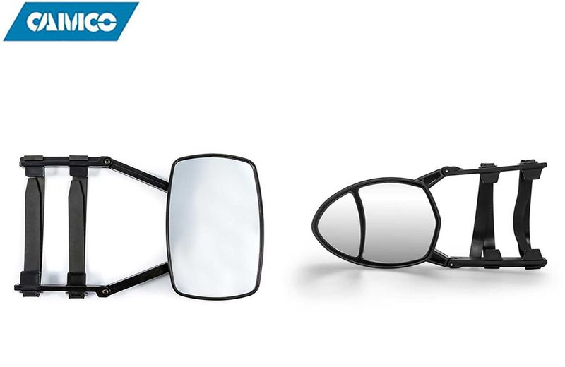 MIRROR - TOWING CLAMP-ON - DOUBLE