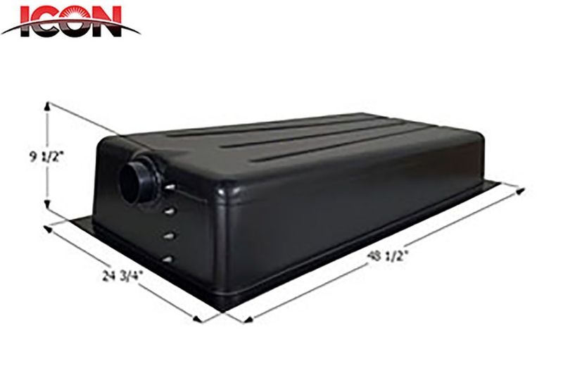 HOLDING TANK - CENTER END DRAIN  HT648-ED