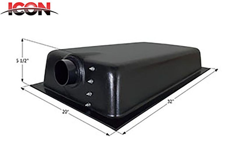 HOLDING TANK - CENTER END DRAIN  HT620-ED