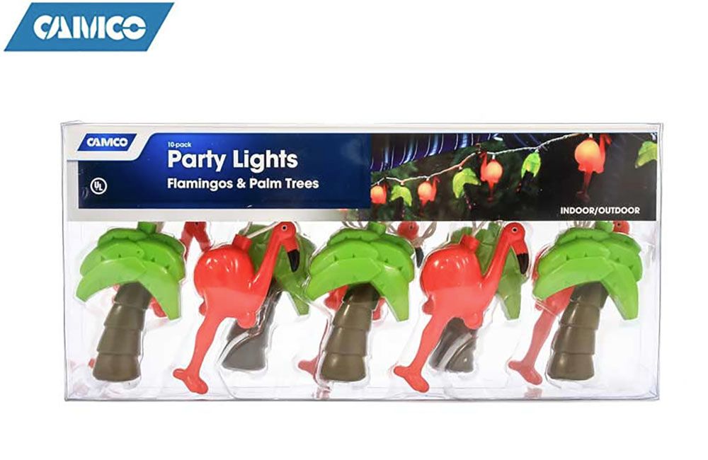PARTY LIGHTS - FLAMINGOS &amp; PALM TREES