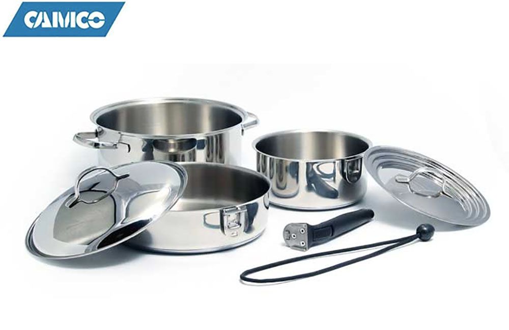 COOKWARE - STAINLESS STEEL (7 PC NESTING SET)