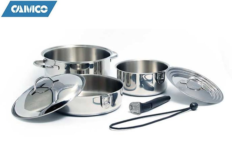 COOKWARE - STAINLESS STEEL (7 PC NESTING SET)