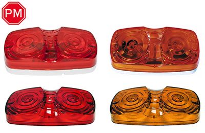 DOUBLE BULLS-EYE MARKER/CLEARANCE LIGHT