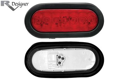 OVAL TAIL LIGHT w/GROMMET