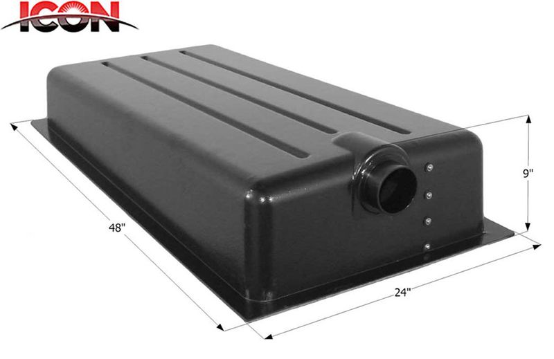 HOLDING TANK - CENTER END DRAIN  HT198-ED