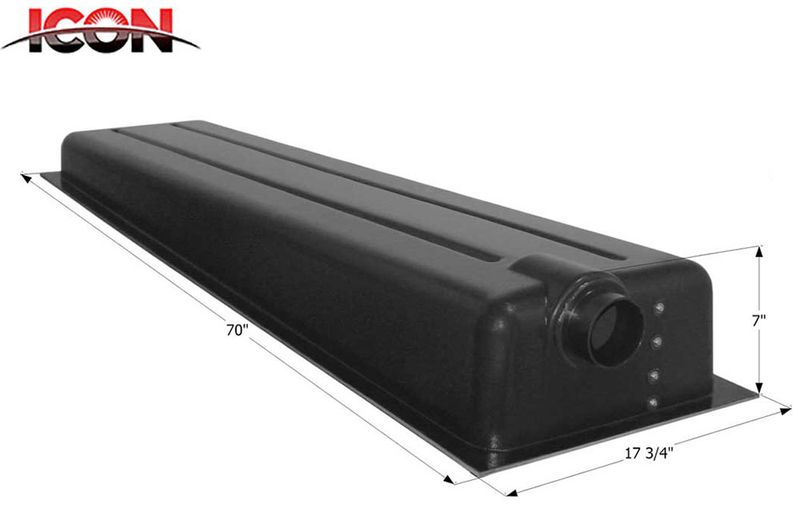HOLDING TANK - RIGHT END DRAIN HT473-ED