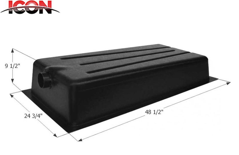 HOLDING TANK - CENTER END DRAIN  HT648-ED