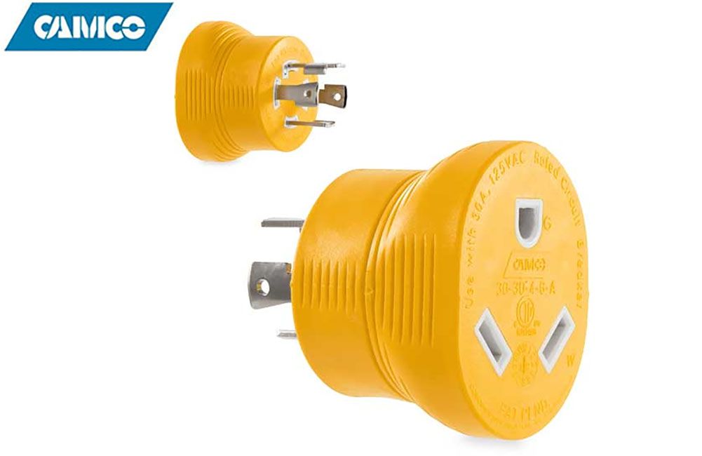 ADAPTER - GENERATOR, Size/Prongs: 4 Prong (55338) 30A, 125V/3750W, NEMA L14-30P/TT-30R