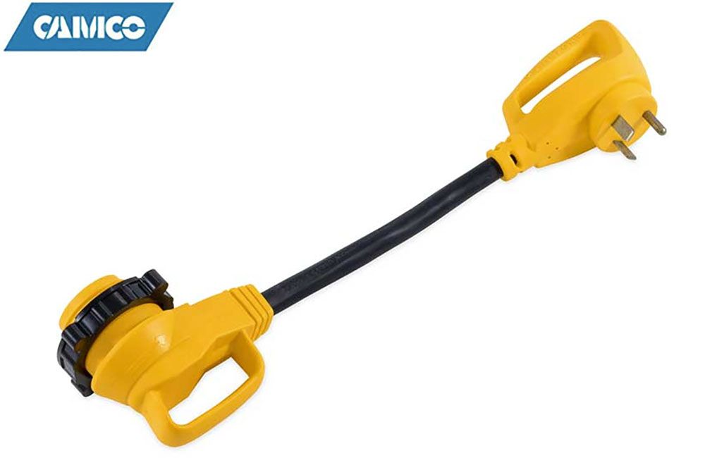 DOGBONE ADAPTER - 90° ELECTRICAL LOCKING, AMP: 30M to 30F (55522)