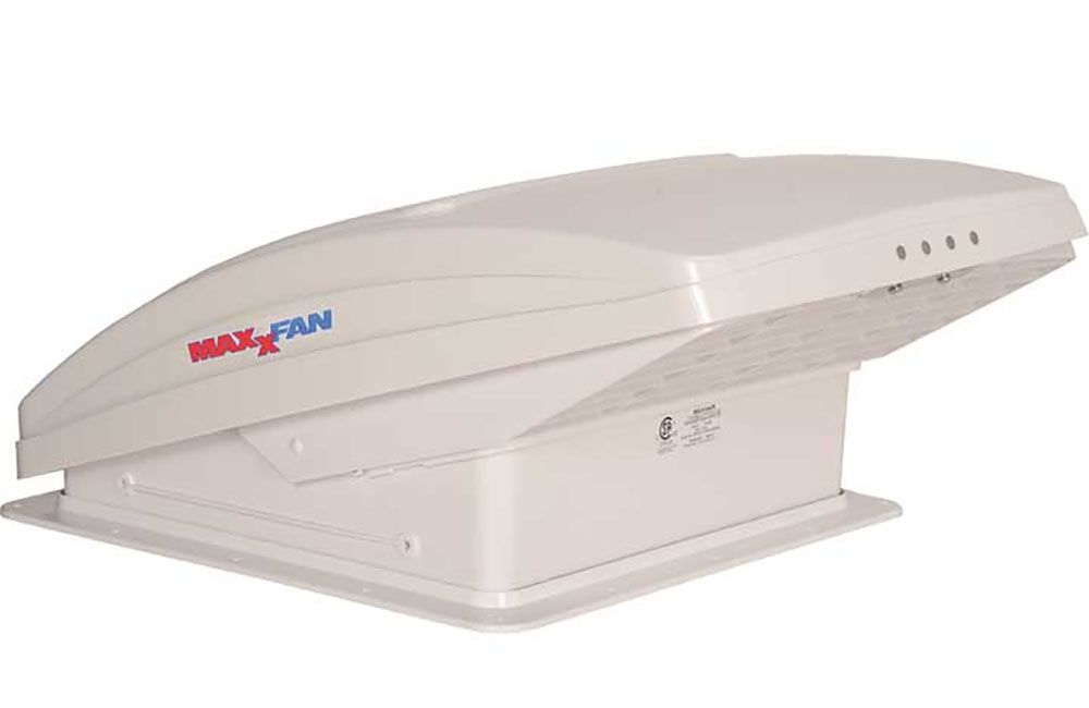 MAXXFAN DELUXE - 4-SPEED FAN, EXHAUST ONLY, Color: White Lid (00-05301K)