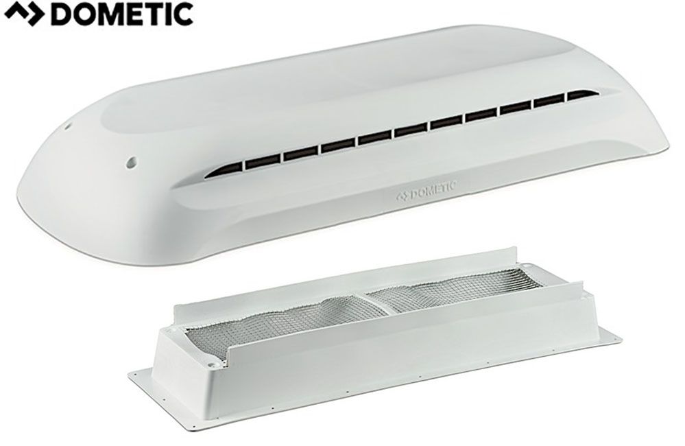 REFRIGERATOR ROOF VENT CAPS (New Style), Contents: Complete Vent w/Cap &amp; Base (3311236.000)