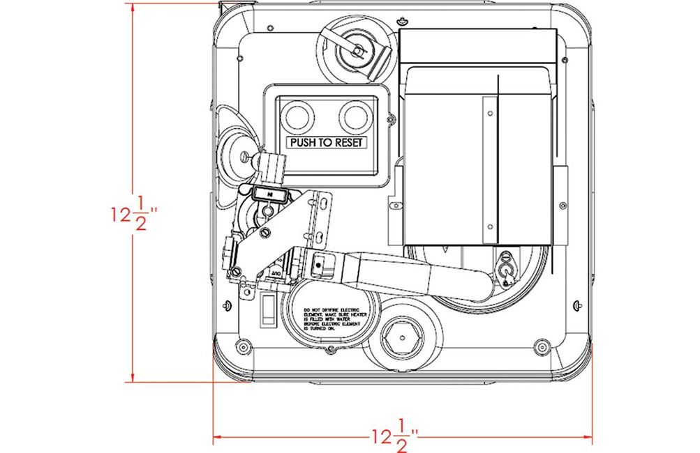 6/10 GALLON WATER HEATER - DIRECT SPARK IGNITION (D Model), 6 Gallon/10 Gallon: 6 Gallon (5238A)