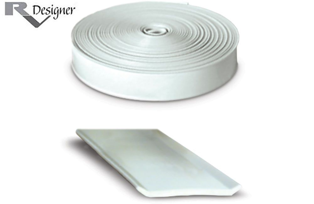 NARROW VINYL INSERT INSERT TRIM (3/4&quot;), Color/Size: White (3/4&quot; x 25&#39;) E330