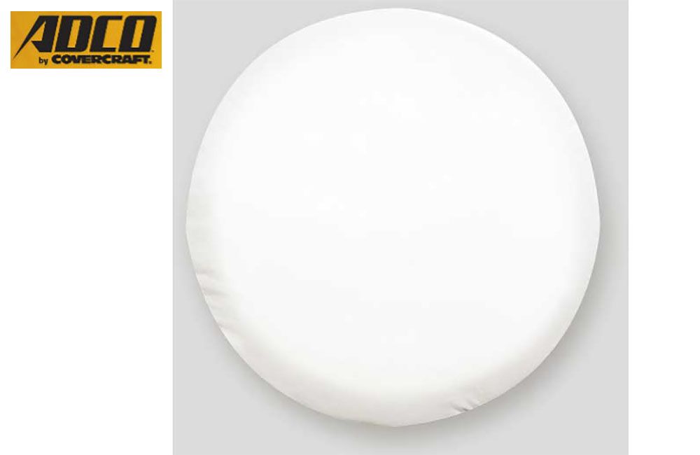 SPARE TIRE COVER - WHITE, Fits: A 34&quot; (1751)