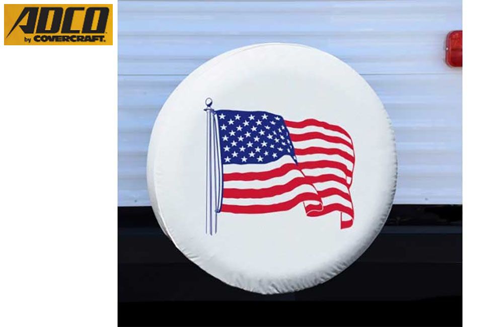 SPARE TIRE COVER - U.S. FLAG, Fits: B 32-1/4&quot; (1782)